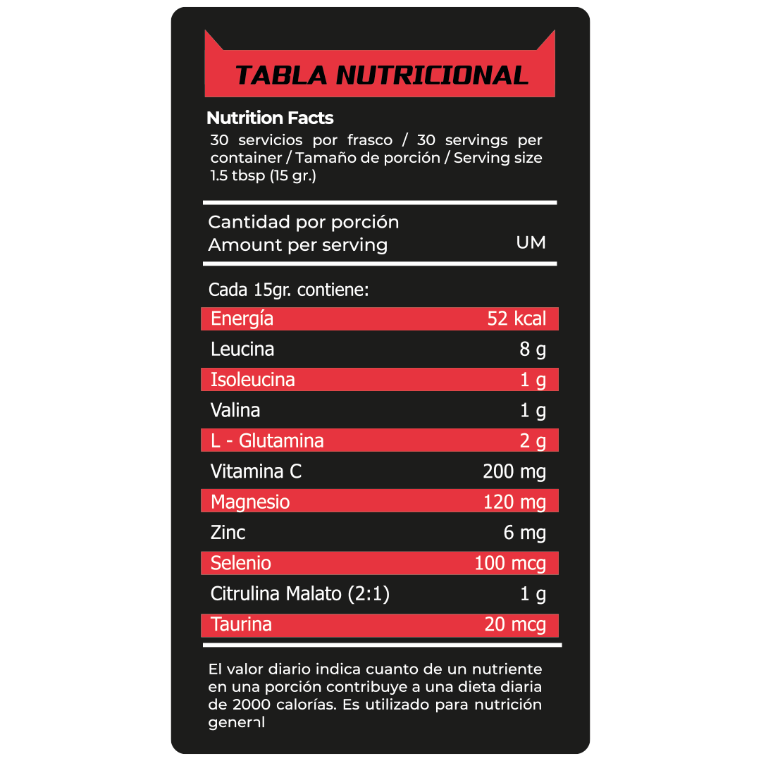 BCAA 8X Blast x 450g - Imagen 2